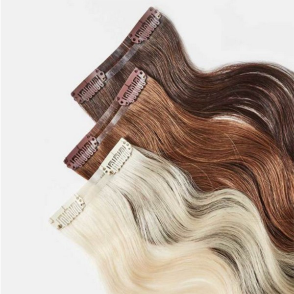 Virgin clip in hair extension