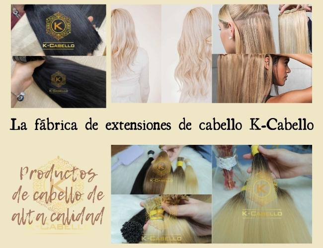 Productos de cabello de alta calidad en la fábrica de extensiones de cabello K-Cabello
